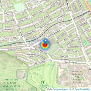 Cala Homes Scotland East listings heatmap