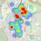 Cameron Estate Agents - Uxbridge listings heatmap