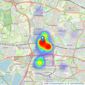 Cameron Estate Agents - West Drayton listings heatmap