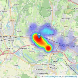 Cameron King - Cippenham listings heatmap