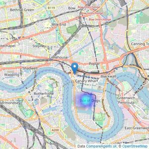 Campbell Residential - Docklands listings heatmap