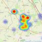 Campbells - Northamptonshire listings heatmap