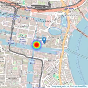 Canary Wharf Group listings heatmap