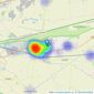 Cannon and Co - Whittlesey listings heatmap