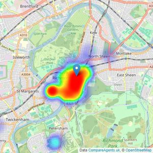 Cantell & Co - Richmond listings heatmap