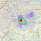 Capital Estate Agents - Bromley listings heatmap