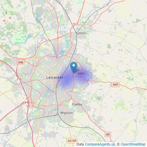 Capital Estate Agents - Leicester listings heatmap