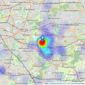 Capital Estate Agents - Sidcup listings heatmap