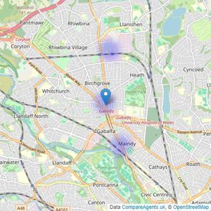 Cardiff Estates & Lettings ltd - Cardiff listings heatmap