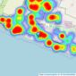 Carruthers & Luck - Peacehaven listings heatmap