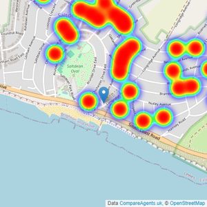 Carruthers & Luck - Saltdean listings heatmap