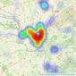 Carter & May - Salisbury listings heatmap