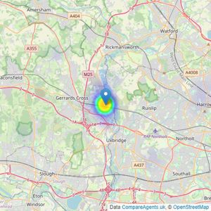 Carter Duthie - Denham listings heatmap