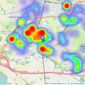 Carter Groves Estate Agents - Hale listings heatmap