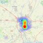 Carter Jonas - Cambridge listings heatmap