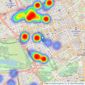 Carter Jonas - Mayfair listings heatmap