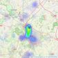 Carter Jonas - Oxford listings heatmap