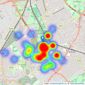 Carter Jonas - Wandsworth listings heatmap