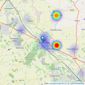 Carters Estate Agents - Atherstone listings heatmap