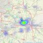 Castle Dwellings Ltd - Castleford listings heatmap