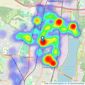 Castles Estate Agents - Enfield listings heatmap