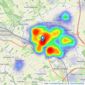 Castles Estate Agents - Hemel Hempstead listings heatmap