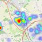 Castles Estate Agents - Kings Langley listings heatmap