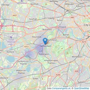 Castor Bay Property Ltd - Twickenham listings heatmap