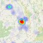 Cavendish Estate Agents - Ruthin listings heatmap