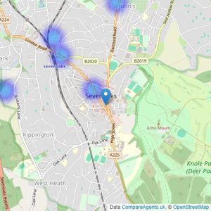 Cavendish - Sevenoaks listings heatmap