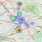 Cedar Estates - West Hampstead listings heatmap