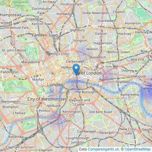 Celestial Globe - Lewisham listings heatmap