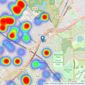 Central Estate Agents - Leytonstone listings heatmap