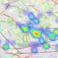 Century 21 Liverpool - Liverpool South listings heatmap