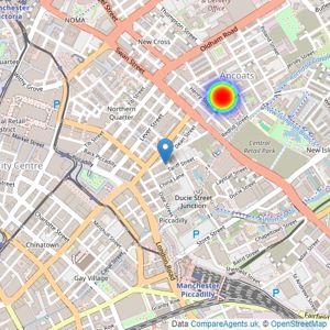 Cert Property - Manchester listings heatmap