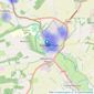 Chaffers - Blandford Forum listings heatmap