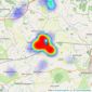 Chaffers Estate Agents Ltd - Gillingham listings heatmap