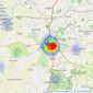 Chaffers Estate Agents Ltd - Shaftesbury listings heatmap