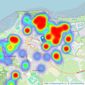 Challenger Burgess Estate Agents LTD - Portishead listings heatmap