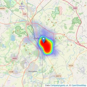 Chamberlain Evans - Oxford listings heatmap