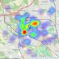 Chambers Estate Agents - Whitchurch listings heatmap