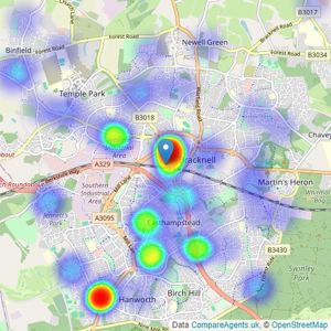 Chancellors - Bracknell listings heatmap