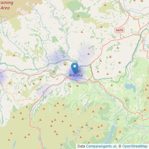 Chancellors - Brecon listings heatmap