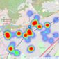 Chancellors - Camberley listings heatmap