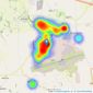 Chancellors - Carterton listings heatmap