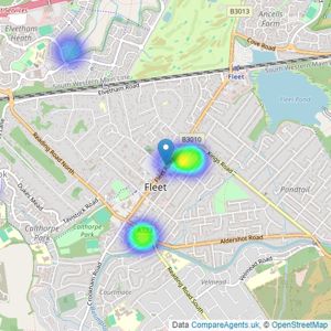 Chancellors - Fleet listings heatmap