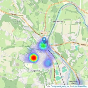 Chancellors - Henley-On-Thames listings heatmap