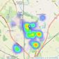 Chancellors - Kidlington listings heatmap