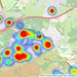 Chancellors - Lightwater listings heatmap