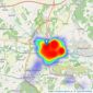 Chancellors - Newbury listings heatmap